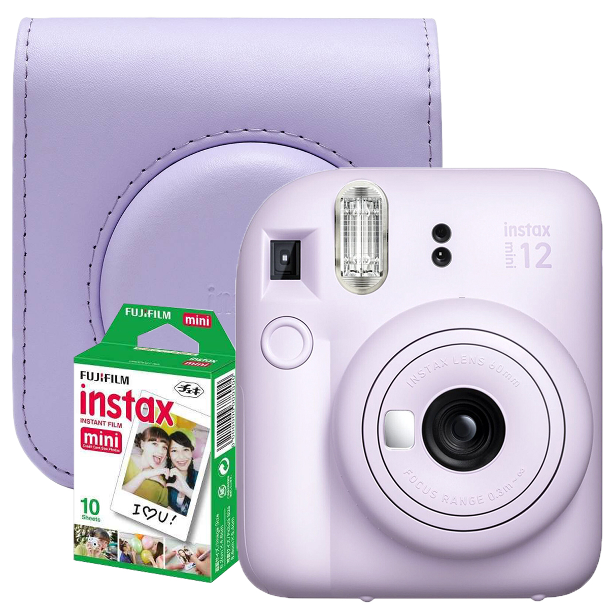 FUJIFILM INSTAX MINI 12 BUNDLE (LILAC-PURPLE)
